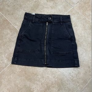 American Eagle Black Denim Mini skirt